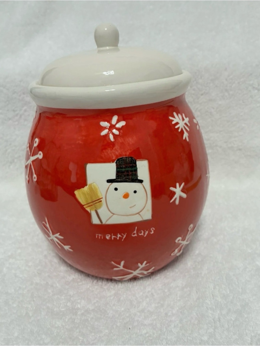 Vintage Hallmark “Merry Days” Snowman Cookie Jar